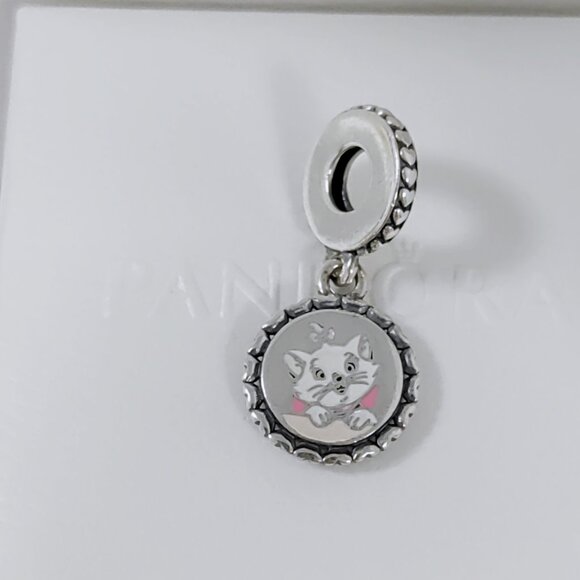 Pandora Aristocats Marie Cat Lady Disney Park Exclusive Dangle Charm S925 Silver - Picture 4 of 7